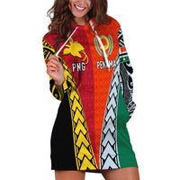Personalised Papua New Guinea Mix Penama Hoodie Dress Tribal Patterns Half-Half Style - Wonder Print Shop