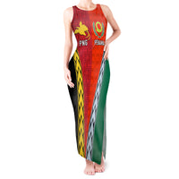 Personalised Papua New Guinea Mix Penama Tank Maxi Dress Tribal Patterns Half-Half Style - Wonder Print Shop