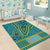 African Dashiki Area Rug Luxury Teal LT7 - Wonder Print Shop