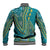African Dashiki Baseball Jacket Luxury Teal LT7 - Wonder Print Shop