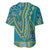 African Dashiki Baseball Jersey Luxury Teal LT7 - Wonder Print Shop