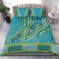 African Dashiki Bedding Set Luxury Teal LT7 - Wonder Print Shop