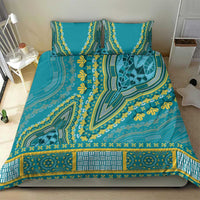 African Dashiki Bedding Set Luxury Teal LT7 - Wonder Print Shop
