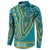 African Dashiki Button Sweatshirt Luxury Teal LT7 - Wonder Print Shop