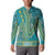 African Dashiki Button Sweatshirt Luxury Teal LT7 - Wonder Print Shop