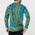 African Dashiki Button Sweatshirt Luxury Teal LT7 - Wonder Print Shop