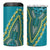 African Dashiki 4 in 1 Can Cooler Tumbler Luxury Teal LT7 - Wonder Print Shop