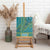African Dashiki Canvas Wall Art Luxury Teal LT7 - Wonder Print Shop