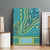 African Dashiki Canvas Wall Art Luxury Teal LT7 - Wonder Print Shop
