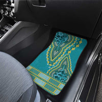 African Dashiki Car Mats Luxury Teal LT7 - Wonder Print Shop