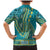 African Dashiki Family Matching Mermaid Dress and Hawaiian Shirt Luxury Teal LT7 - Wonder Print Shop