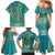 African Dashiki Family Matching Mermaid Dress and Hawaiian Shirt Luxury Teal LT7 - Wonder Print Shop