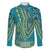 African Dashiki Family Matching Tank Maxi Dress and Hawaiian Shirt Luxury Teal - Wonder Print Shop