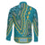 African Dashiki Family Matching Tank Maxi Dress and Hawaiian Shirt Luxury Teal - Wonder Print Shop