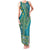 African Dashiki Family Matching Tank Maxi Dress and Hawaiian Shirt Luxury Teal - Wonder Print Shop