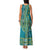 African Dashiki Family Matching Tank Maxi Dress and Hawaiian Shirt Luxury Teal - Wonder Print Shop