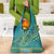 African Dashiki Grocery Bag Luxury Teal