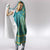 African Dashiki Hooded Blanket Luxury Teal