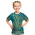 African Dashiki Kid T Shirt Luxury Teal - Wonder Print Shop