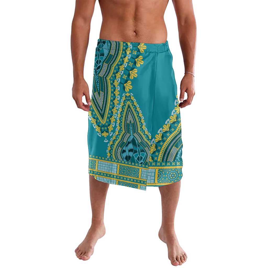 African Dashiki Lavalava Luxury Teal - Wonder Print Shop