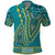 African Dashiki Polo Shirt Luxury Teal - Wonder Print Shop