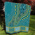 African Dashiki Quilt Luxury Teal - Wonder Print Shop