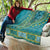 African Dashiki Quilt Luxury Teal - Wonder Print Shop