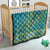 African Dashiki Quilt Luxury Teal - Wonder Print Shop