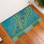 African Dashiki Rubber Doormat Luxury Teal - Wonder Print Shop