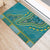 African Dashiki Rubber Doormat Luxury Teal - Wonder Print Shop