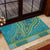 African Dashiki Rubber Doormat Luxury Teal - Wonder Print Shop