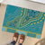 African Dashiki Rubber Doormat Luxury Teal - Wonder Print Shop