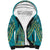 African Dashiki Sherpa Hoodie Luxury Teal - Wonder Print Shop