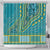 African Dashiki Shower Curtain Luxury Teal