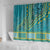 African Dashiki Shower Curtain Luxury Teal