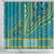 African Dashiki Shower Curtain Luxury Teal