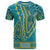 African Dashiki T Shirt Luxury Teal - Wonder Print Shop