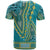 African Dashiki T Shirt Luxury Teal - Wonder Print Shop
