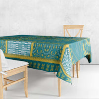 African Dashiki Tablecloth Luxury Teal - Wonder Print Shop