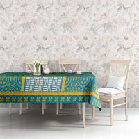 African Dashiki Tablecloth Luxury Teal - Wonder Print Shop