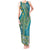 African Dashiki Tank Maxi Dress Luxury Teal - Wonder Print Shop