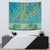 African Dashiki Tapestry Luxury Teal - Wonder Print Shop
