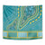 African Dashiki Tapestry Luxury Teal - Wonder Print Shop