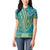 African Dashiki Women Polo Shirt Luxury Teal - Wonder Print Shop