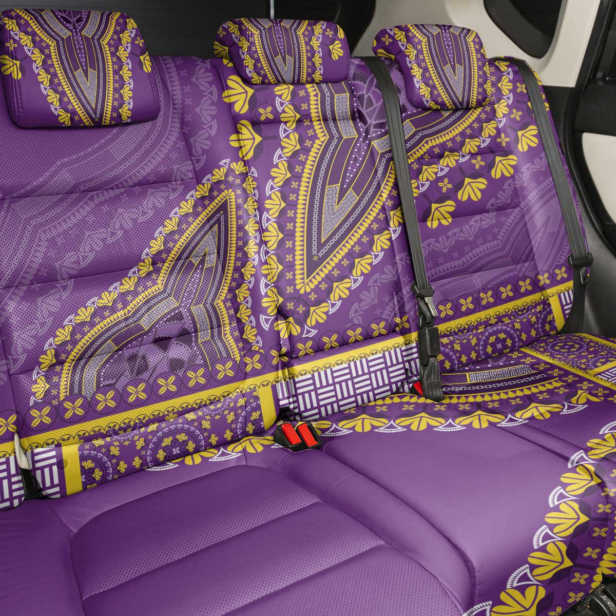 African Dashiki Back Car Seat Cover Luxury Violet LT7 - Wonder Print Shop