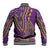 African Dashiki Baseball Jacket Luxury Violet LT7 - Wonder Print Shop