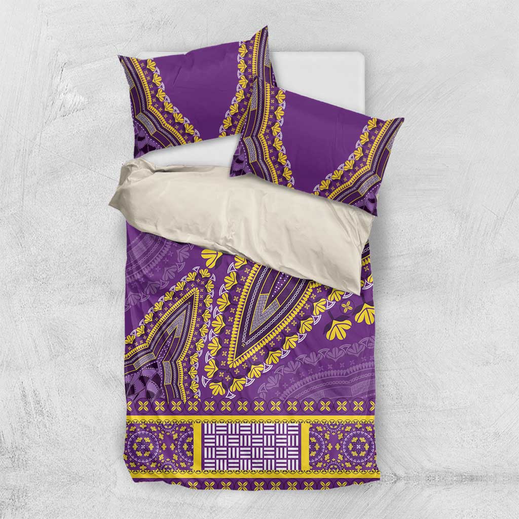 African Dashiki Bedding Set Luxury Violet LT7 - Wonder Print Shop