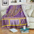 African Dashiki Blanket Luxury Violet