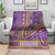 African Dashiki Blanket Luxury Violet