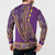 African Dashiki Button Sweatshirt Luxury Violet LT7 - Wonder Print Shop